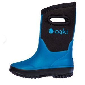 OAKI Kids Neoprene Rain/Snow Boots Size 6 Toddler Durable & Waterproof With Easy